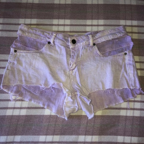 Forever 21 Pants - Forever 21 Jean Shorts Purple Cut Offs